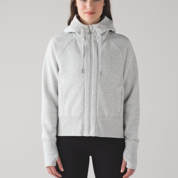 Lululemon Back To It Zip Front Hoodie Size 2 in Heathered Vapor - Picture 1 of 16